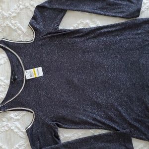 NWT INC Rhinestone long sleeve top